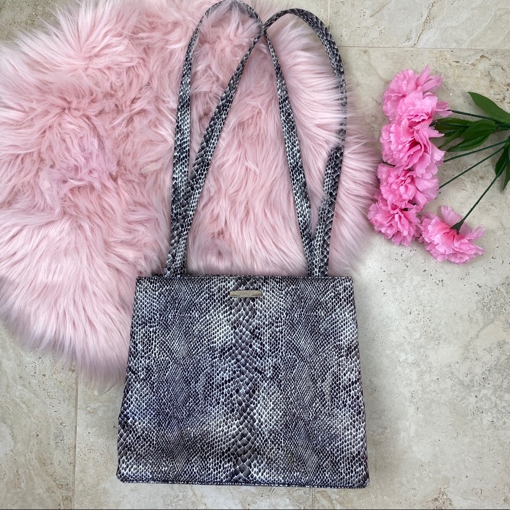 Nine West Vintage VTG Snake Print  purse bag